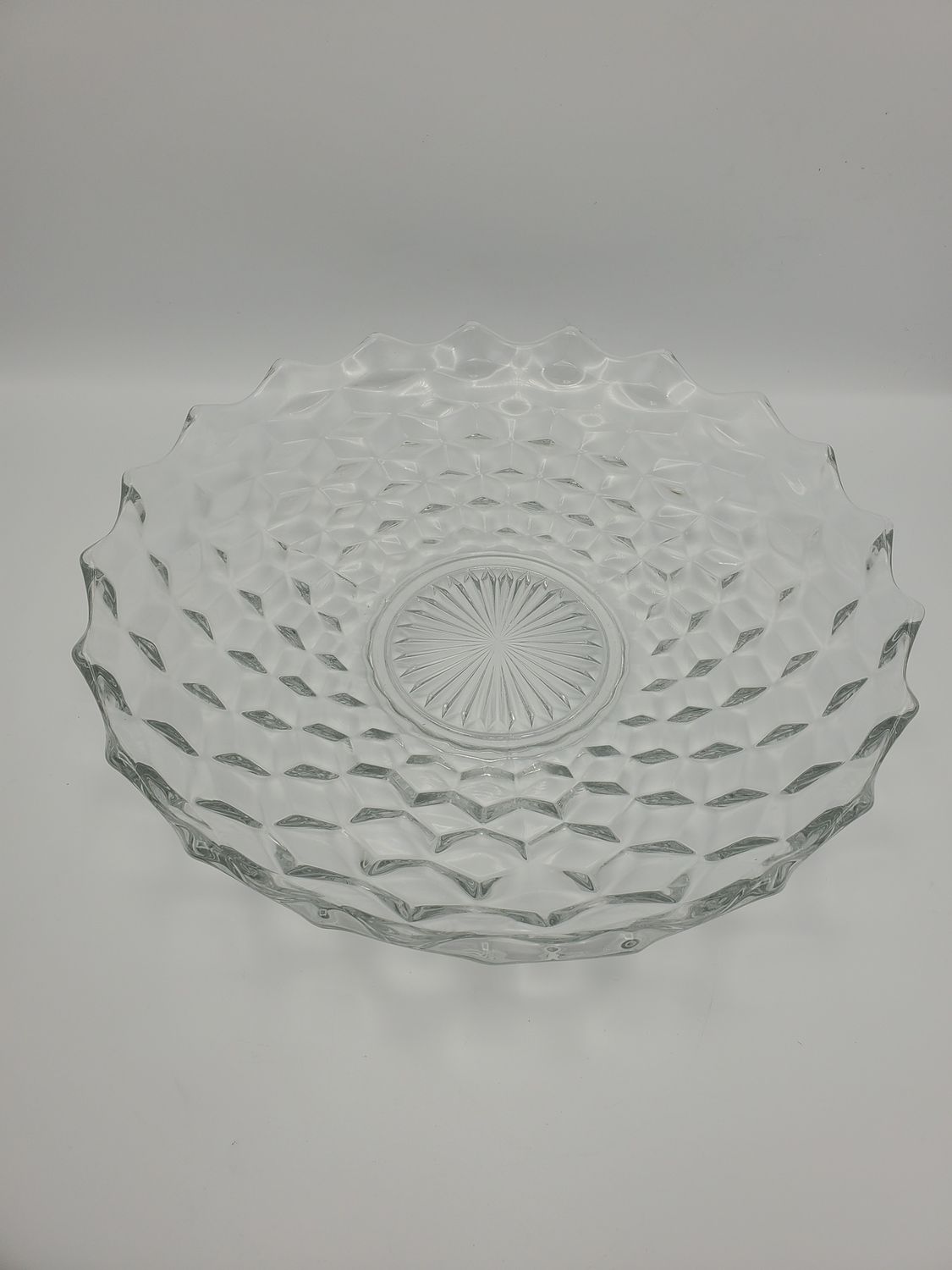 Fostoria American Pattern Clear Pressed Glass Serving Bowl