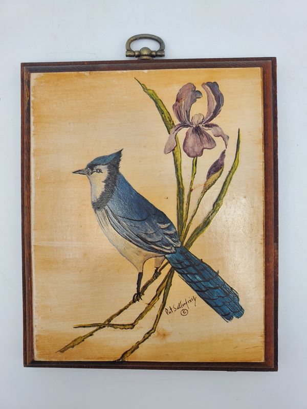 Blue jay painting by Pat Satterfield