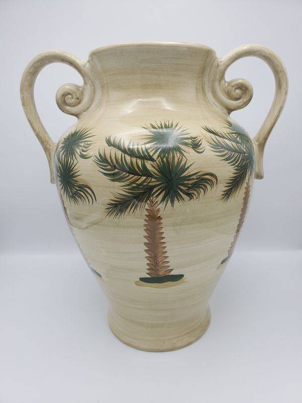 Palm Grove trees vase