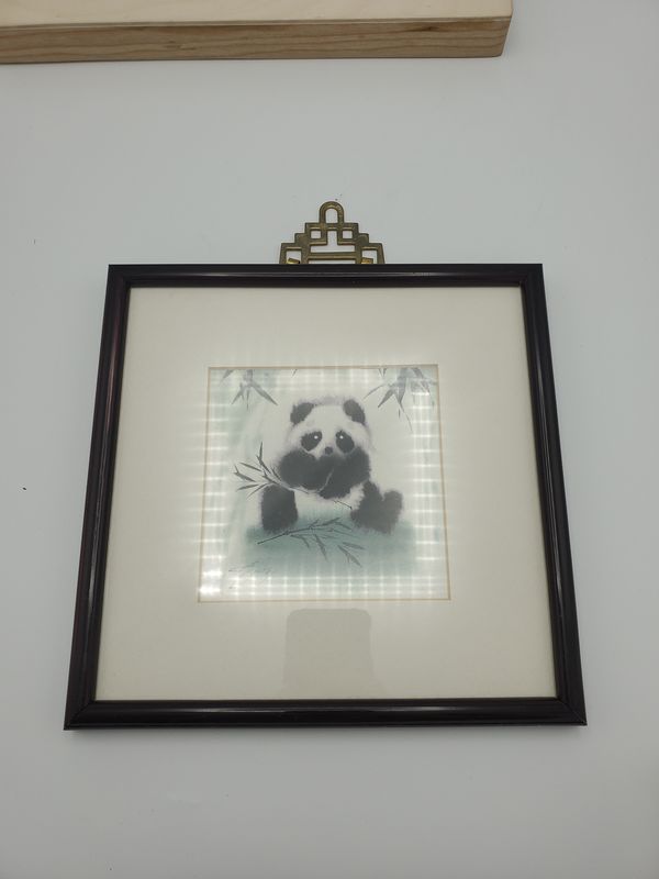 Panda watercolor framed, splits