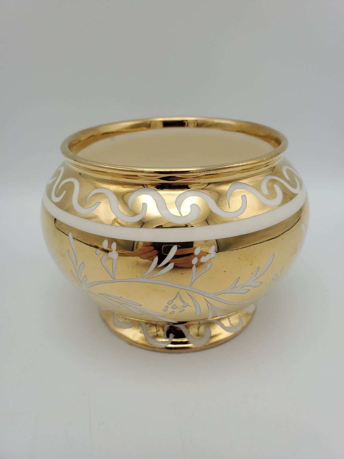 Gibsons Gold Lusterware Sugar Bowl
