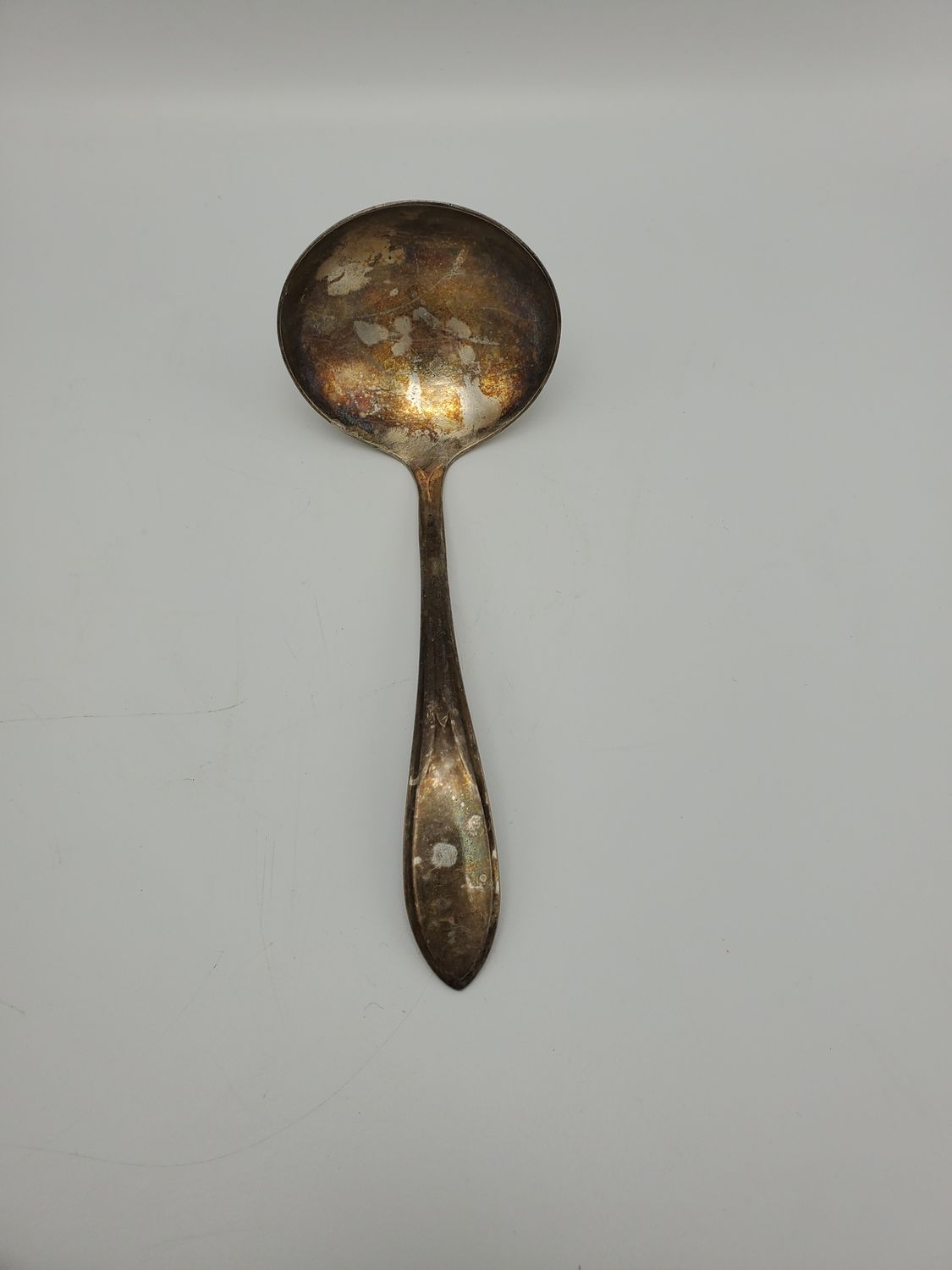 Silver plated ladle