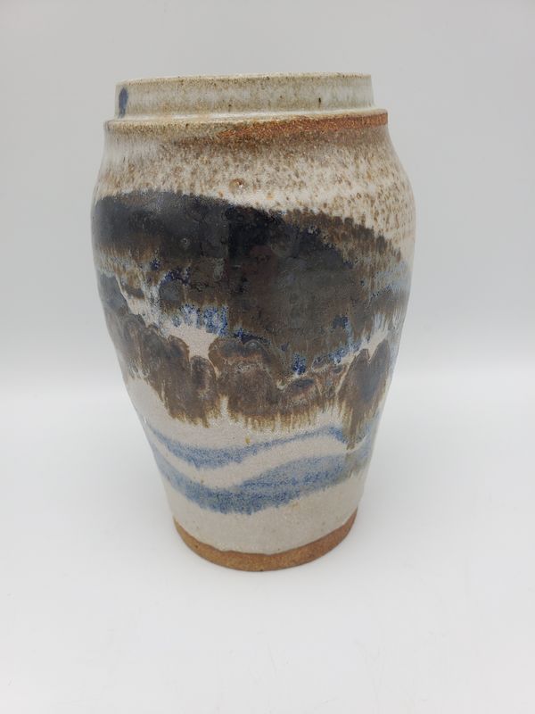 Ocean Color Stoneware Vase