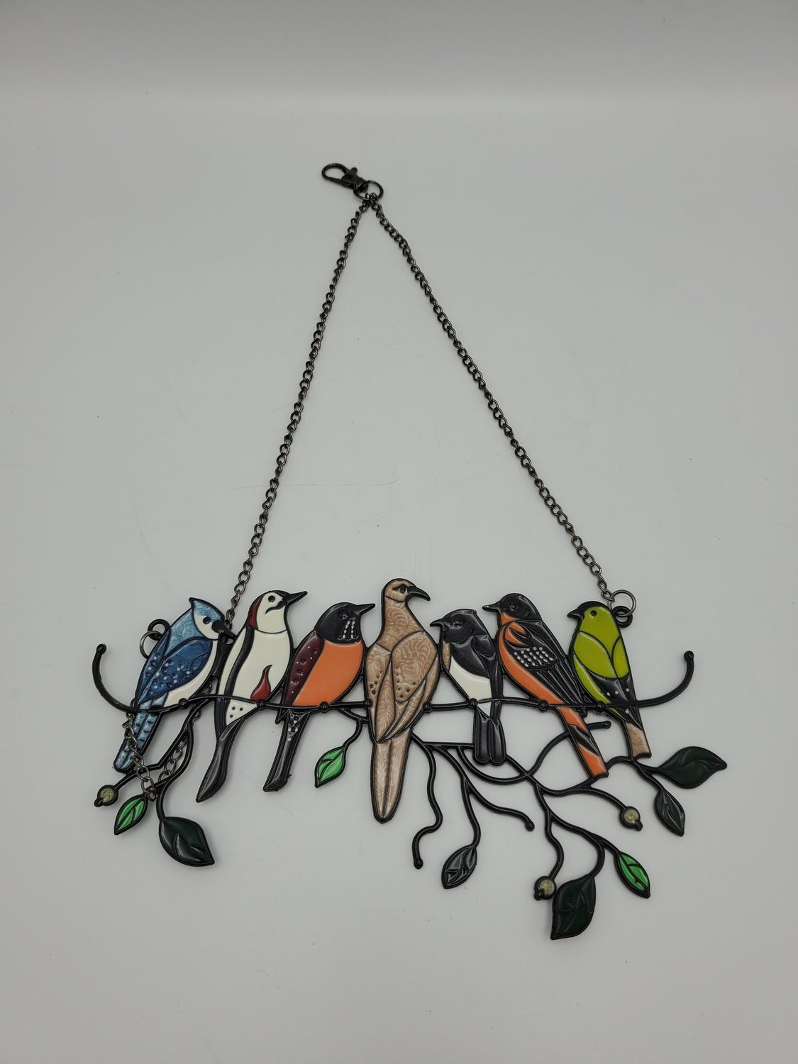 Birds on a branch suncatcher