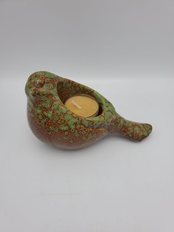 Allen + Roth Ceramic Bird Tealight Candle Holder