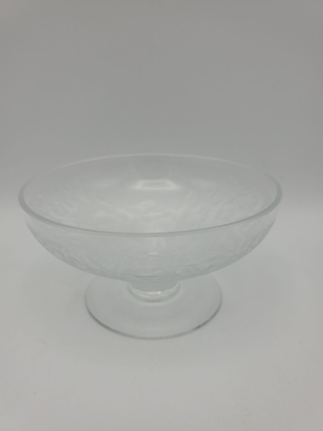 8 Floral Frosted Champagne Glasses