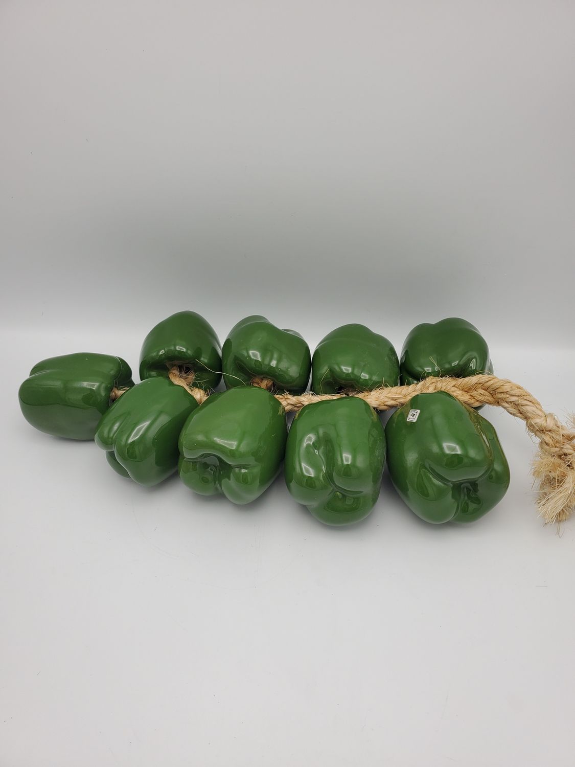 Vintage Green Bell Pepper Ristra Garland