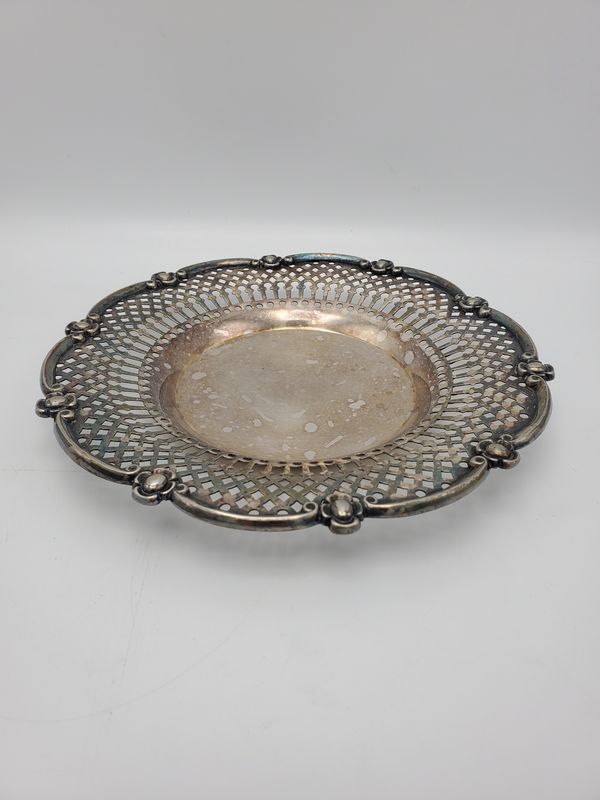 Silverplate Medallion Decor Plate