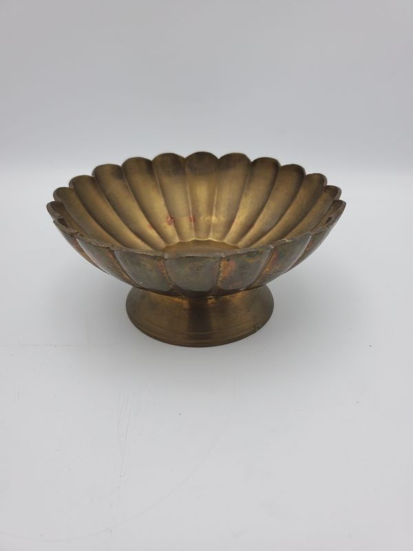 Brass flower bowl