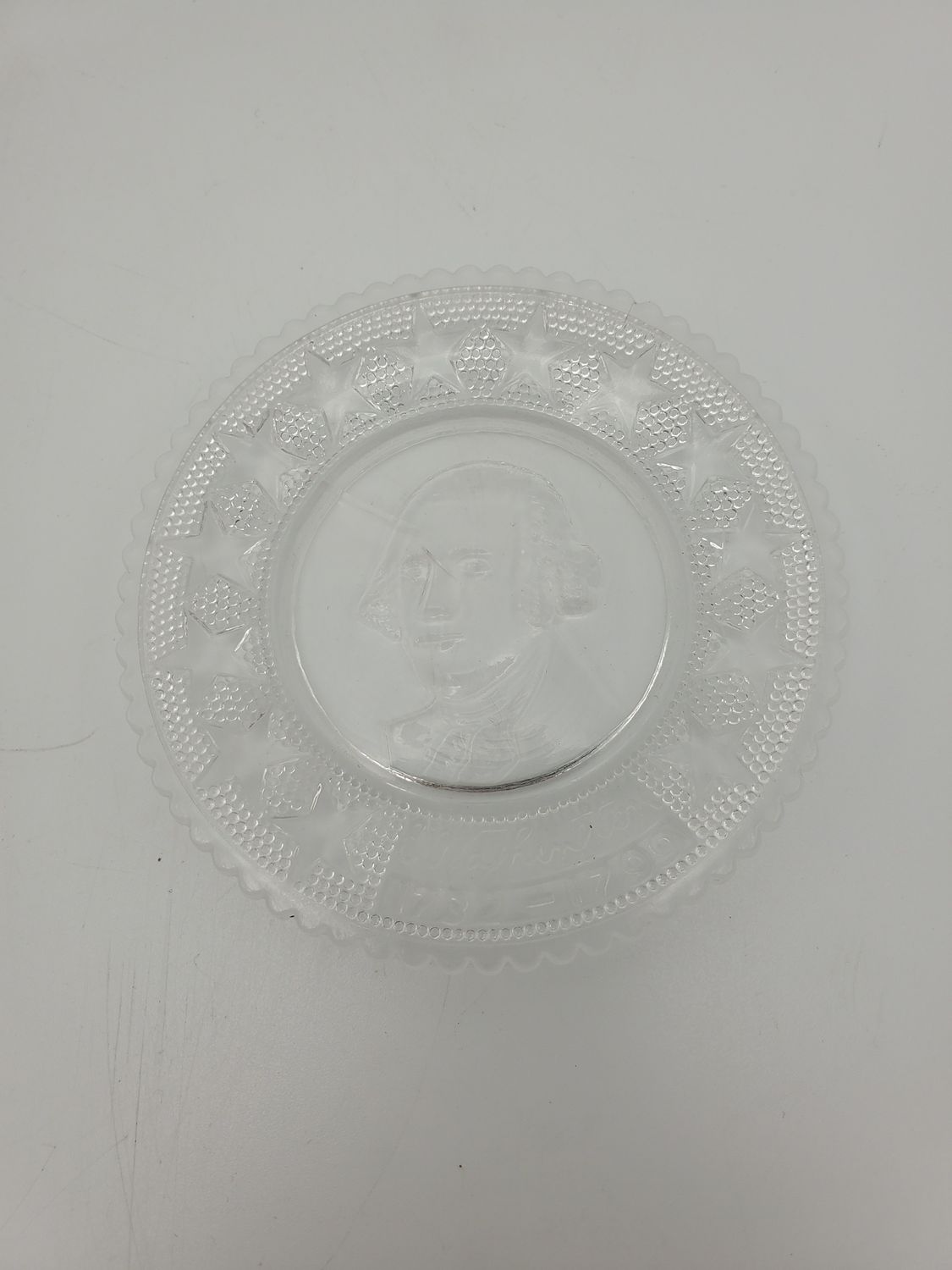 George Washington glass plate