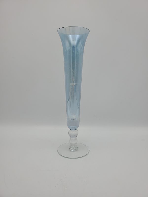 Light Blue Trumpet Vintage Bud Vase