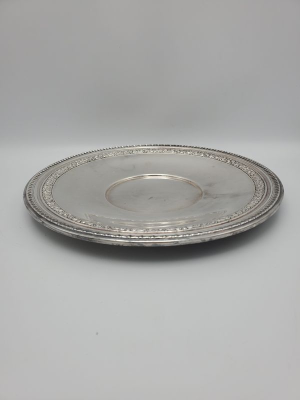 Reed &amp; Barton Silverplate Round Bread/Service Tray
