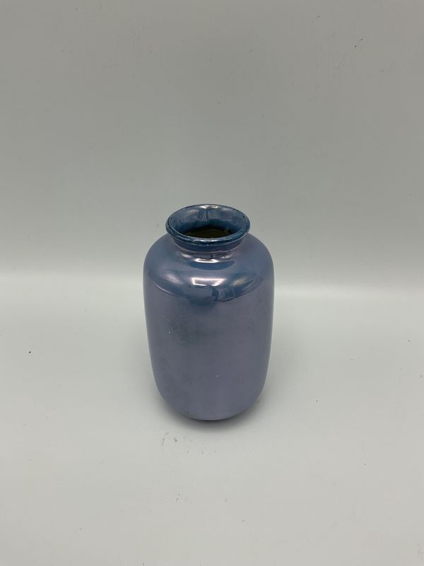 Lusterware Small Blue Vase