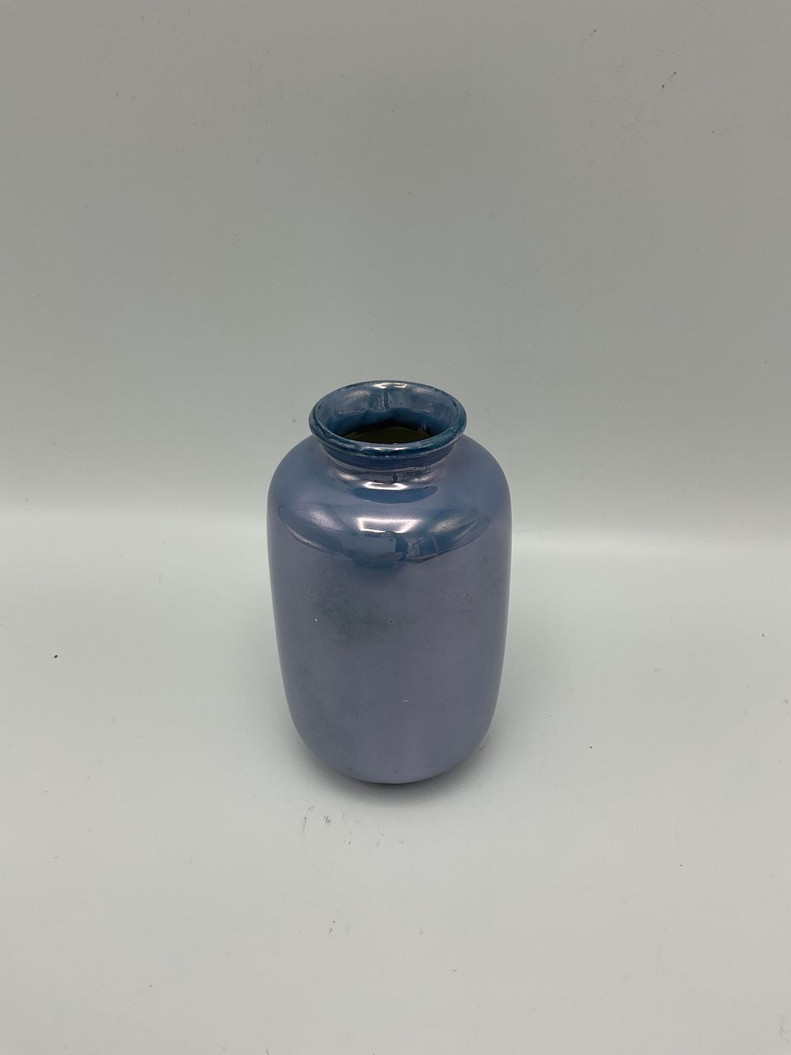Lusterware Small Blue Vase