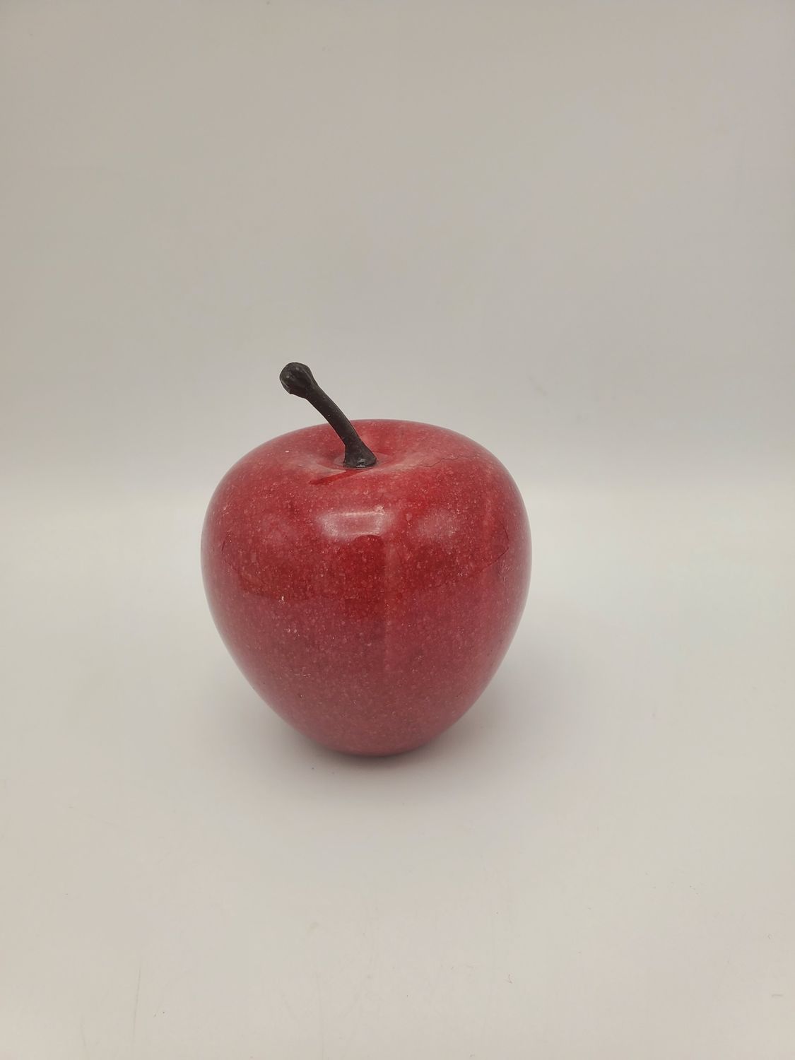 Carved stone apple paper weight