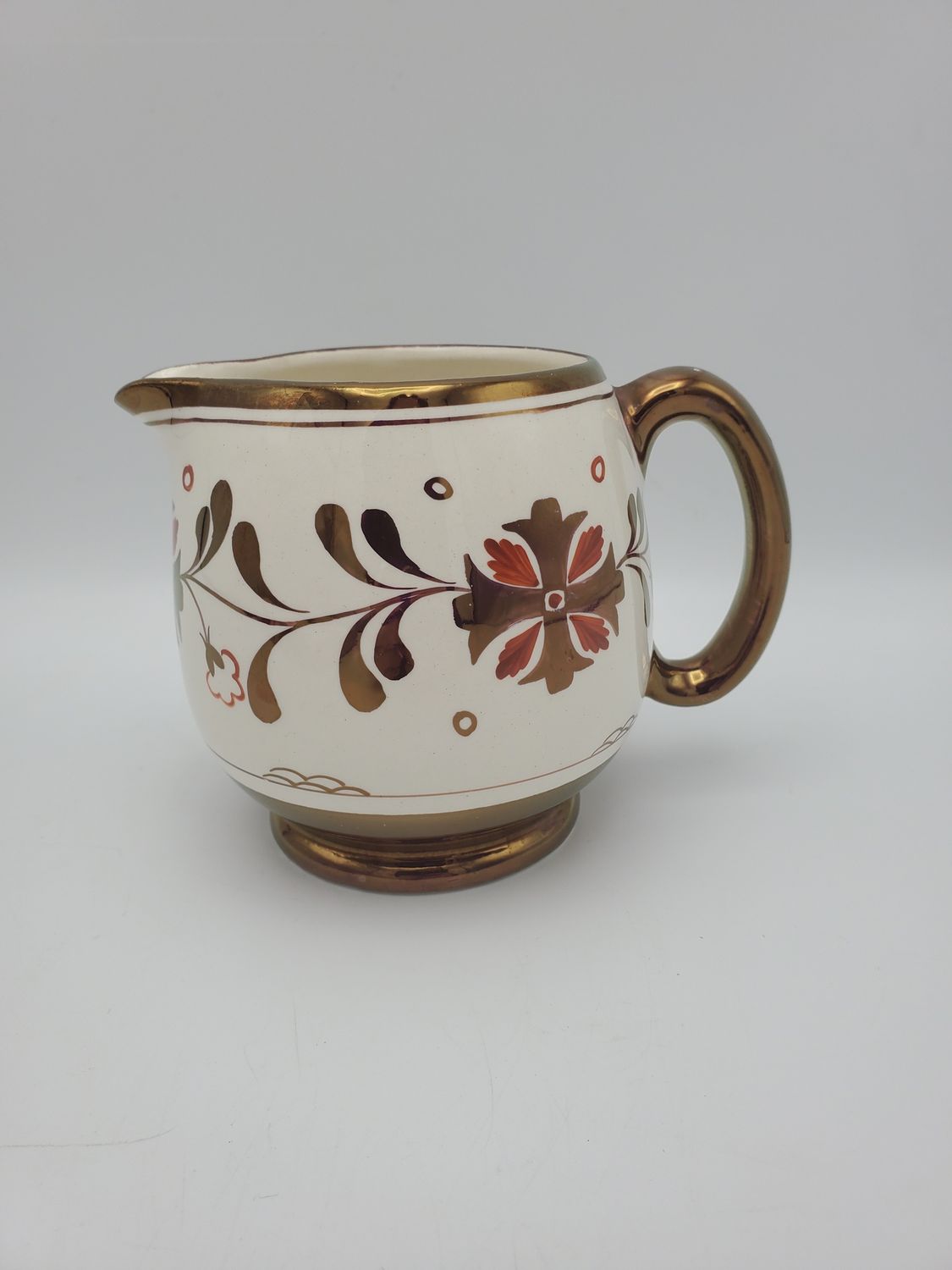 Old Castle lusterware creamer