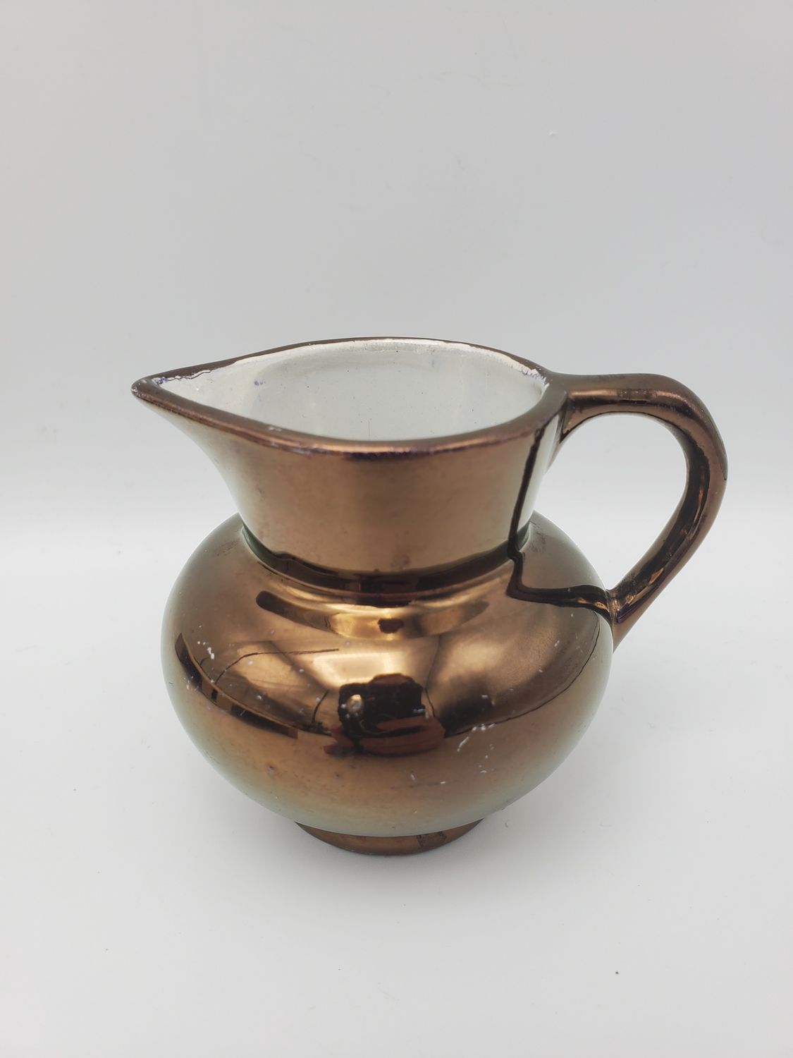 Lancasters Ltd Solid Copper Luster Mini Creamer