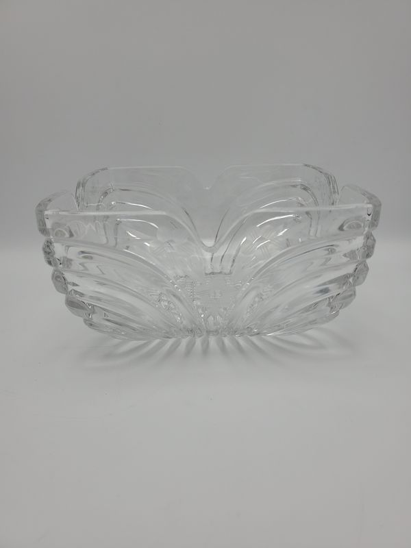 Square Glass Vintage Serving Bowl