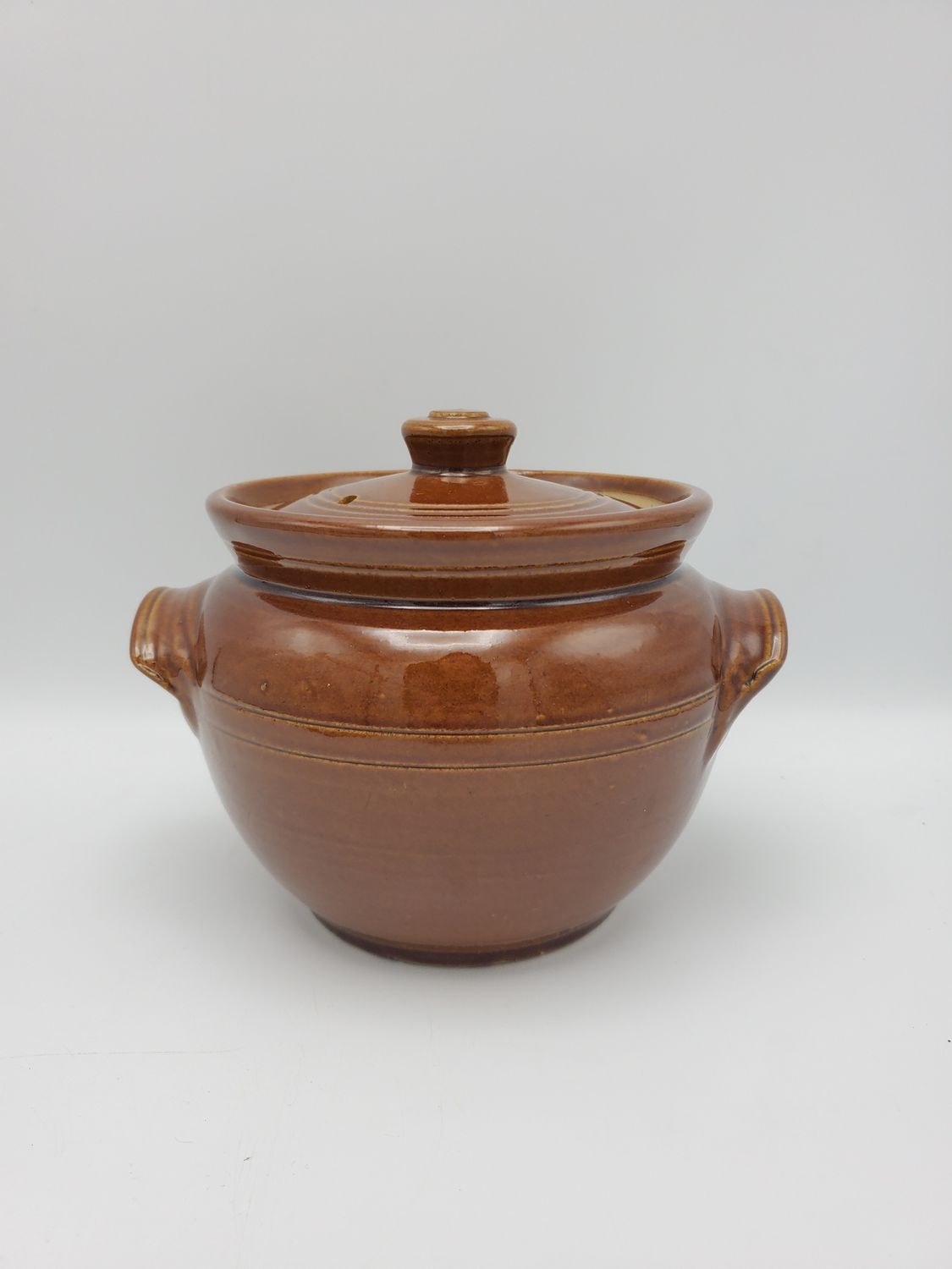 England lidded stoneware confit pot