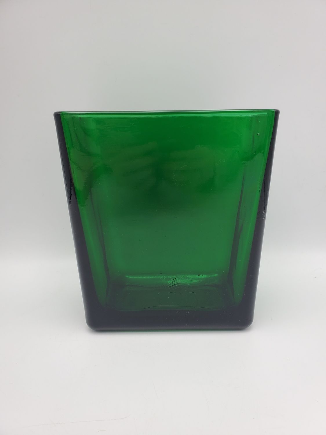 NAPCO Emerald Green Square Vintage Vase