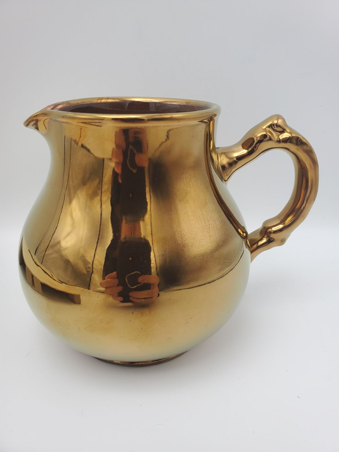 Gibsons England Gold Lusterware Creamer