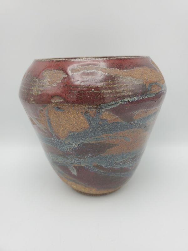 Diane Originals in Clay vase 7in wide