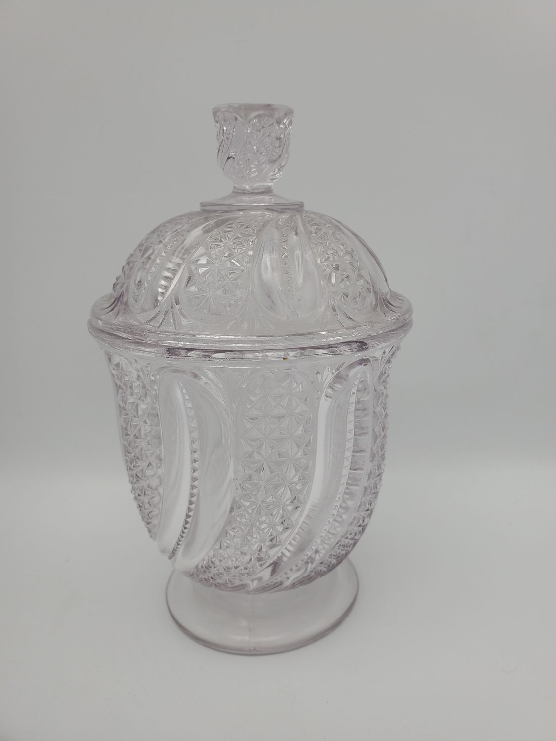 Antique EAPG Purple Glass Apothecary Jar