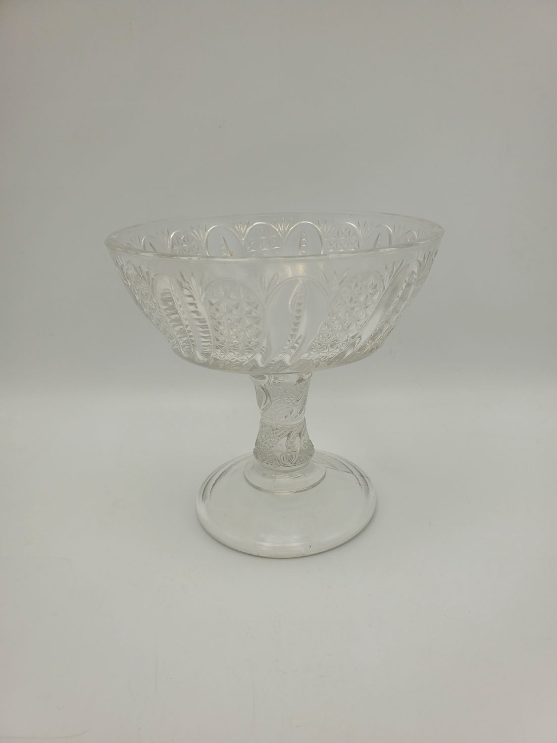 Antique EAPG Glass Pedestal Compote