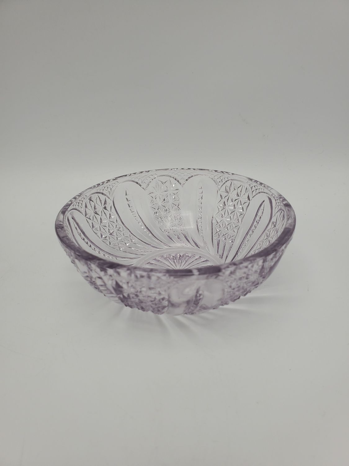 2 EAPG Feather Small Purple Bowl