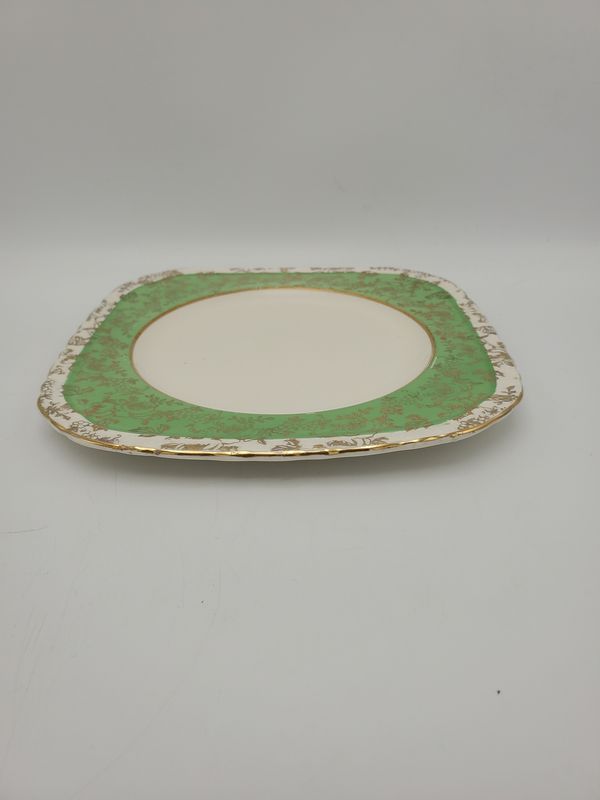 H &amp; K Tunstall gold floral plate