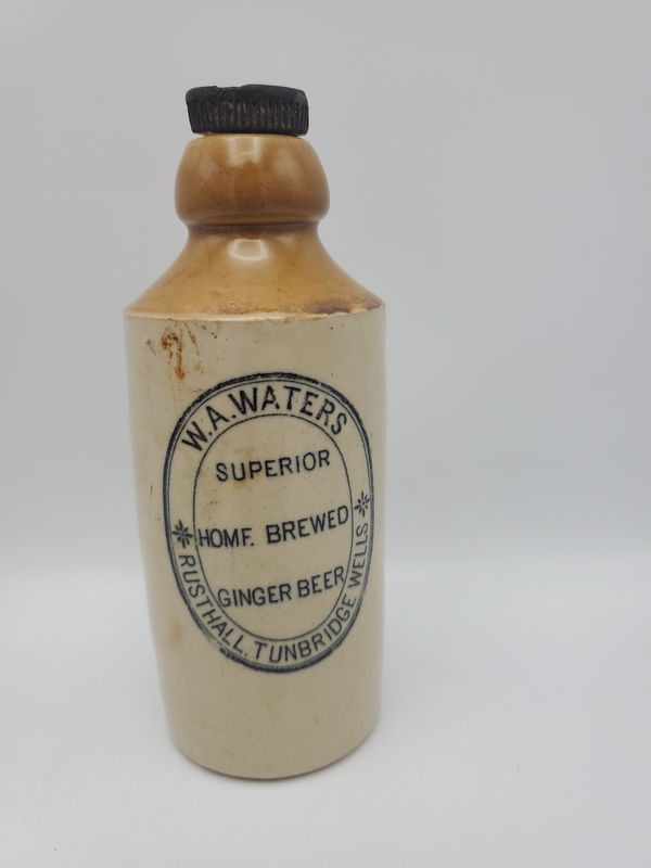 W.A. Waters stoneware bottle