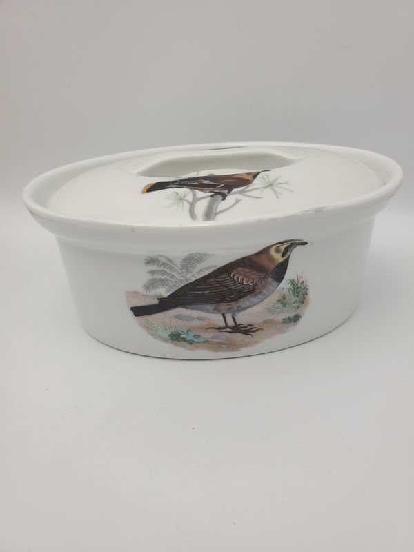 Cordon Bleu France Vintage Ceramic Bird Tureen w/Lid, small