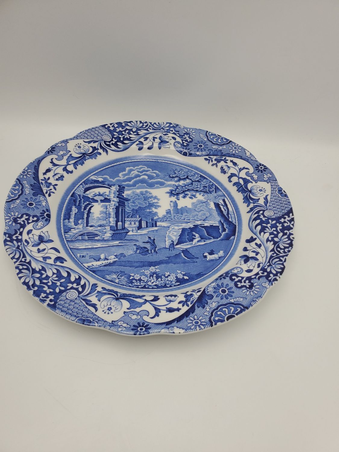 Spode Italian 11in Blue Dinner Plate