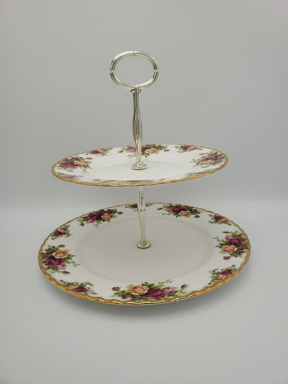 Royal Albert Old Country Roses Two-Tier Serving Tray