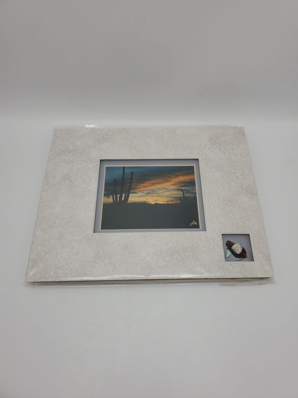 SW Sunset Photo Print w/ Stone Accent