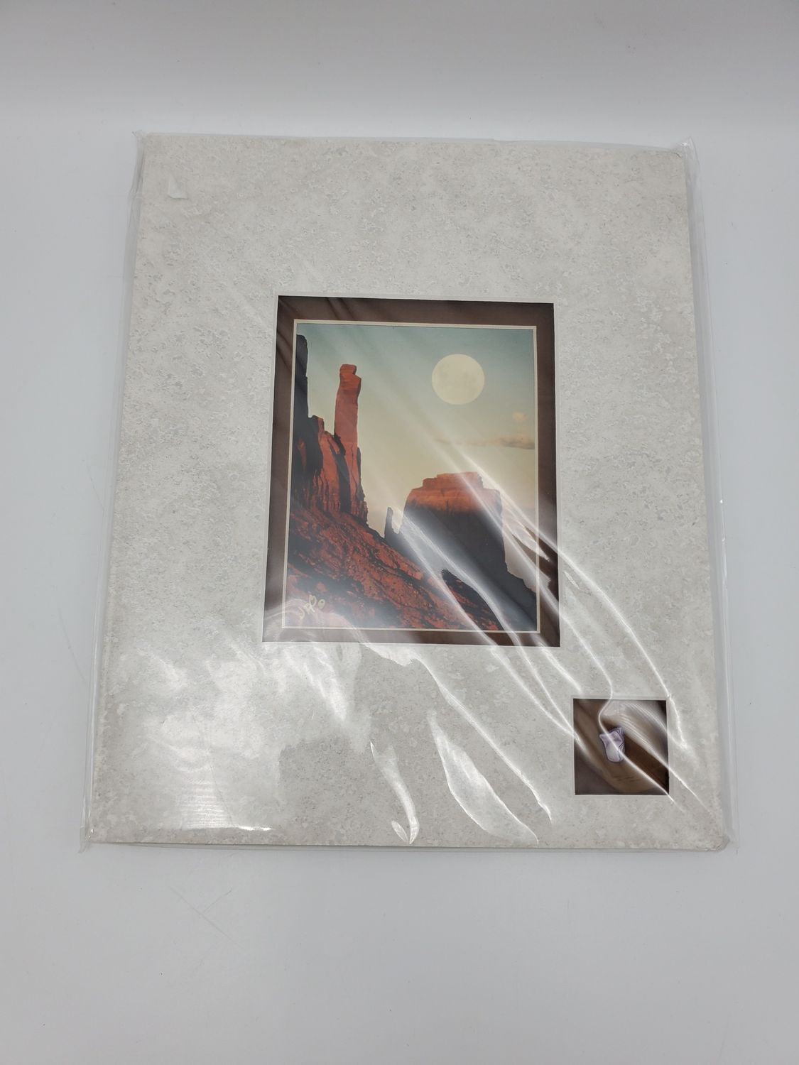 Desert Moonrise Photo Print w/Accent