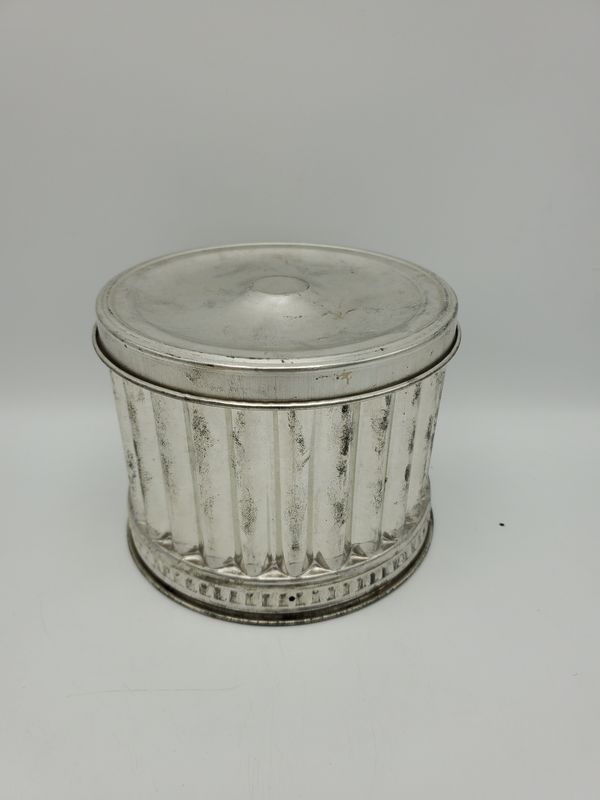French-Style Antique Lidded Tin Mold