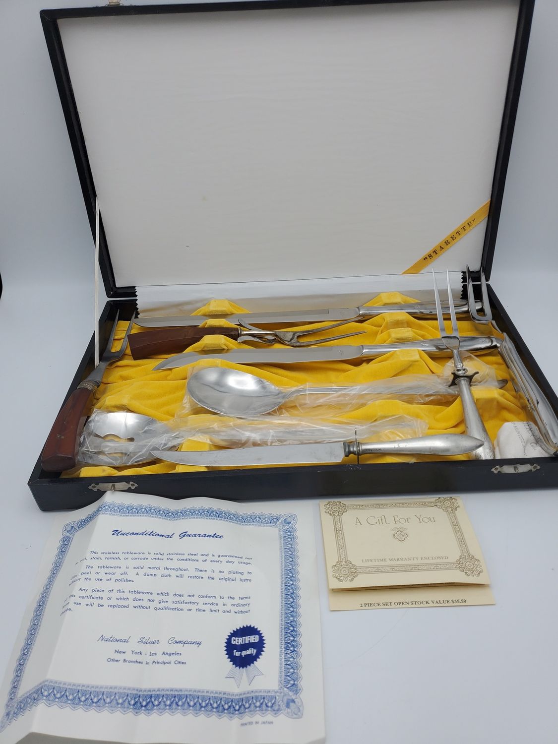 Starette National Silver Serving Set