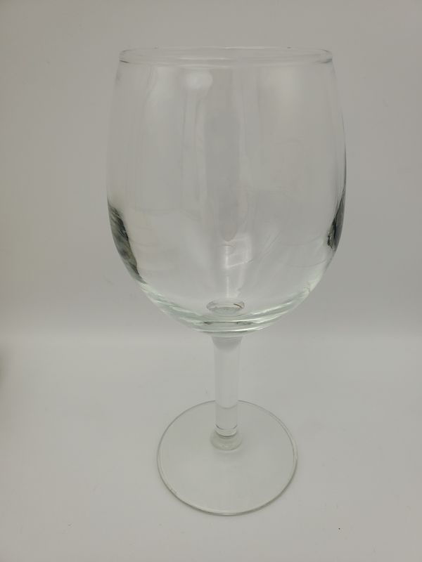 Vintage Oversized Clear Glass Wine Goblet