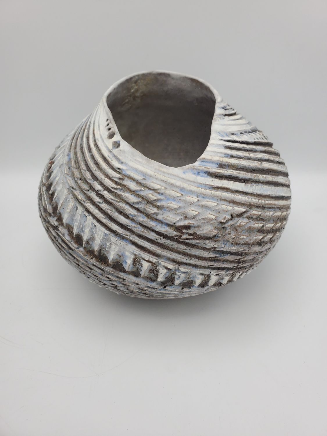 Roger Cocke Textured Oblong Vase