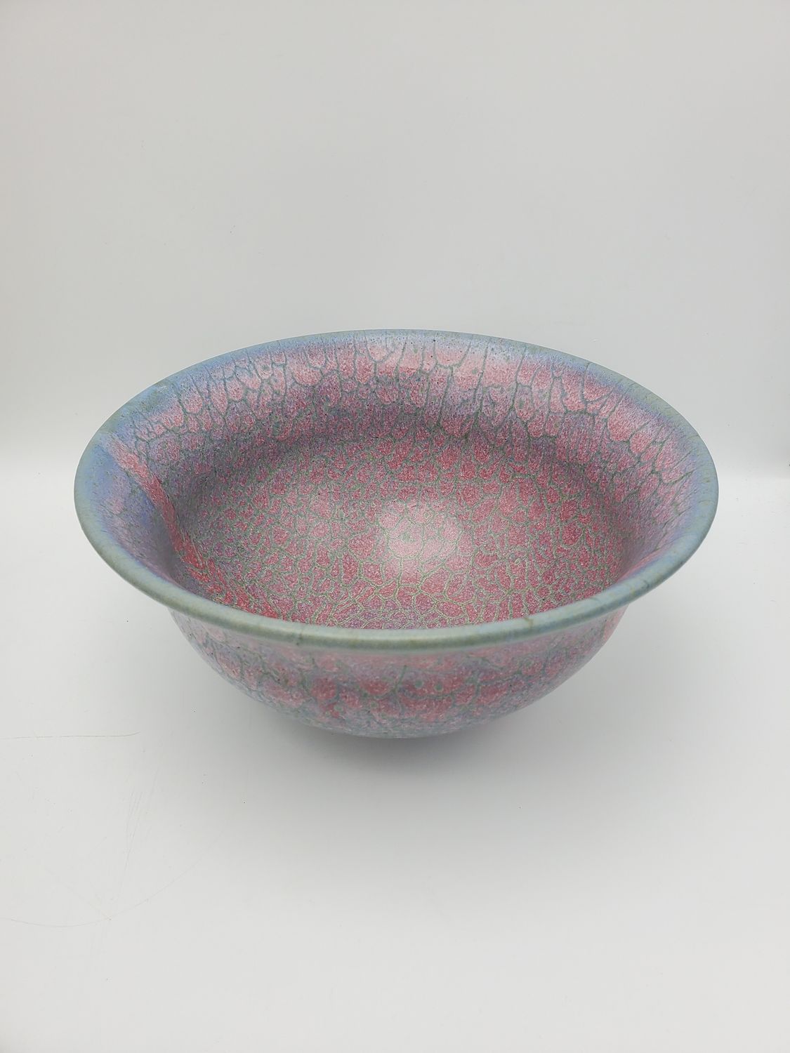 Scales Pattern Pink &amp; Blue Ceramic Bowl