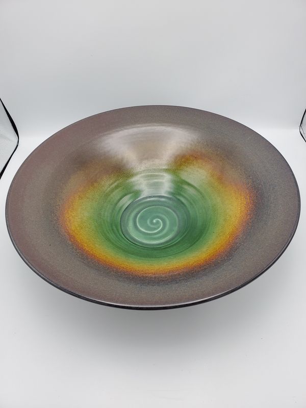 James Diem Swirl Glaze Bowl