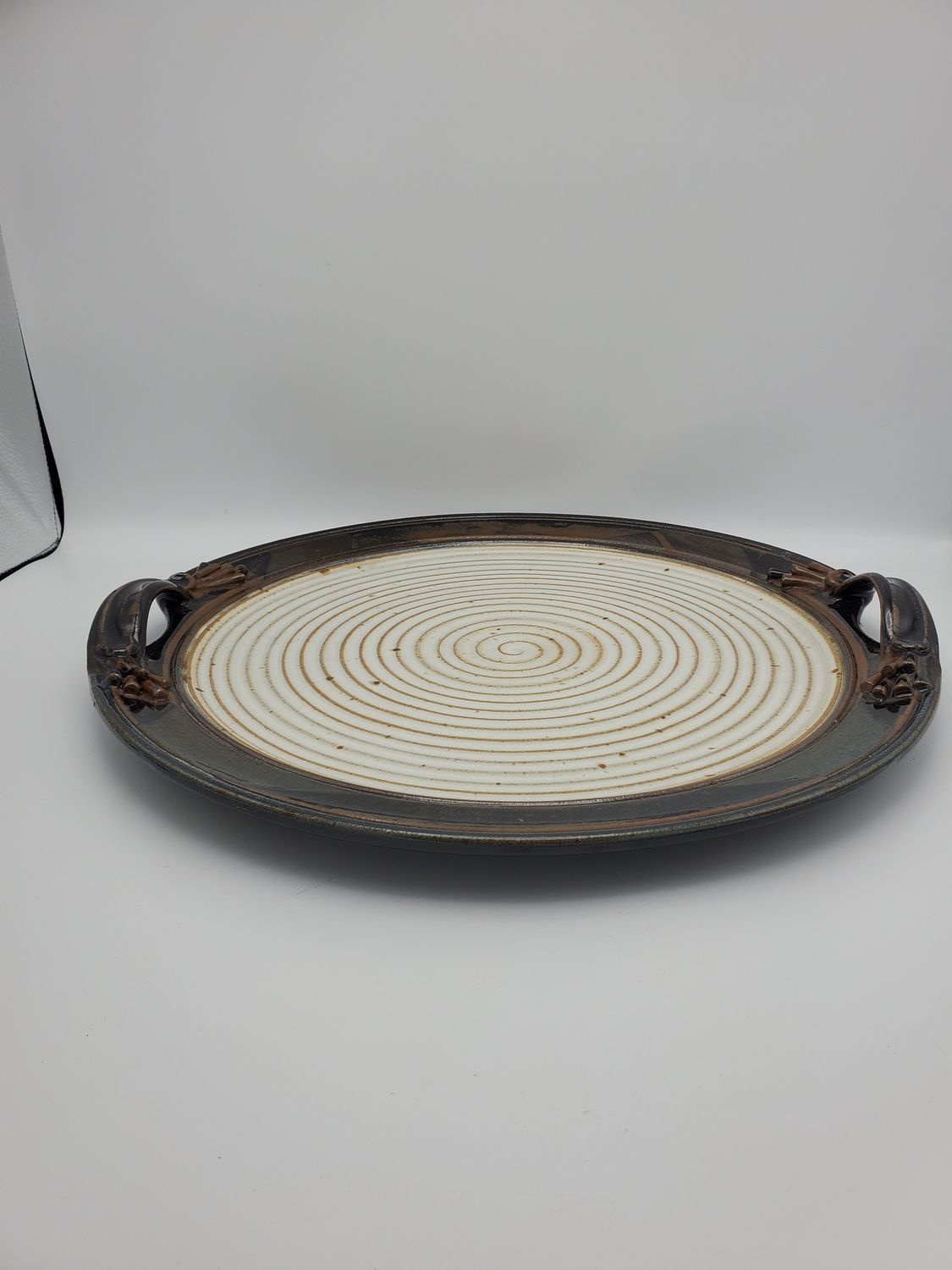 James Brooke Handled Spiral Platter
