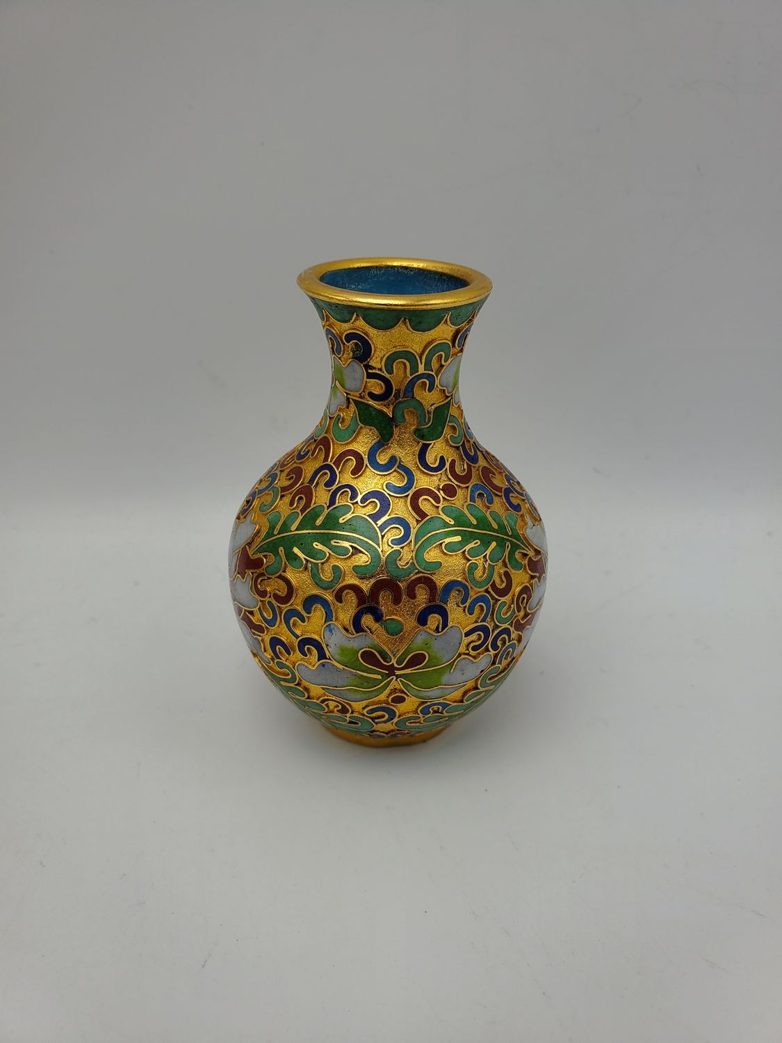Antique Chinese Cloisonné Mini Vase