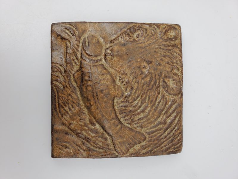 Forby’s Bear &amp; Fish Ceramic Tile