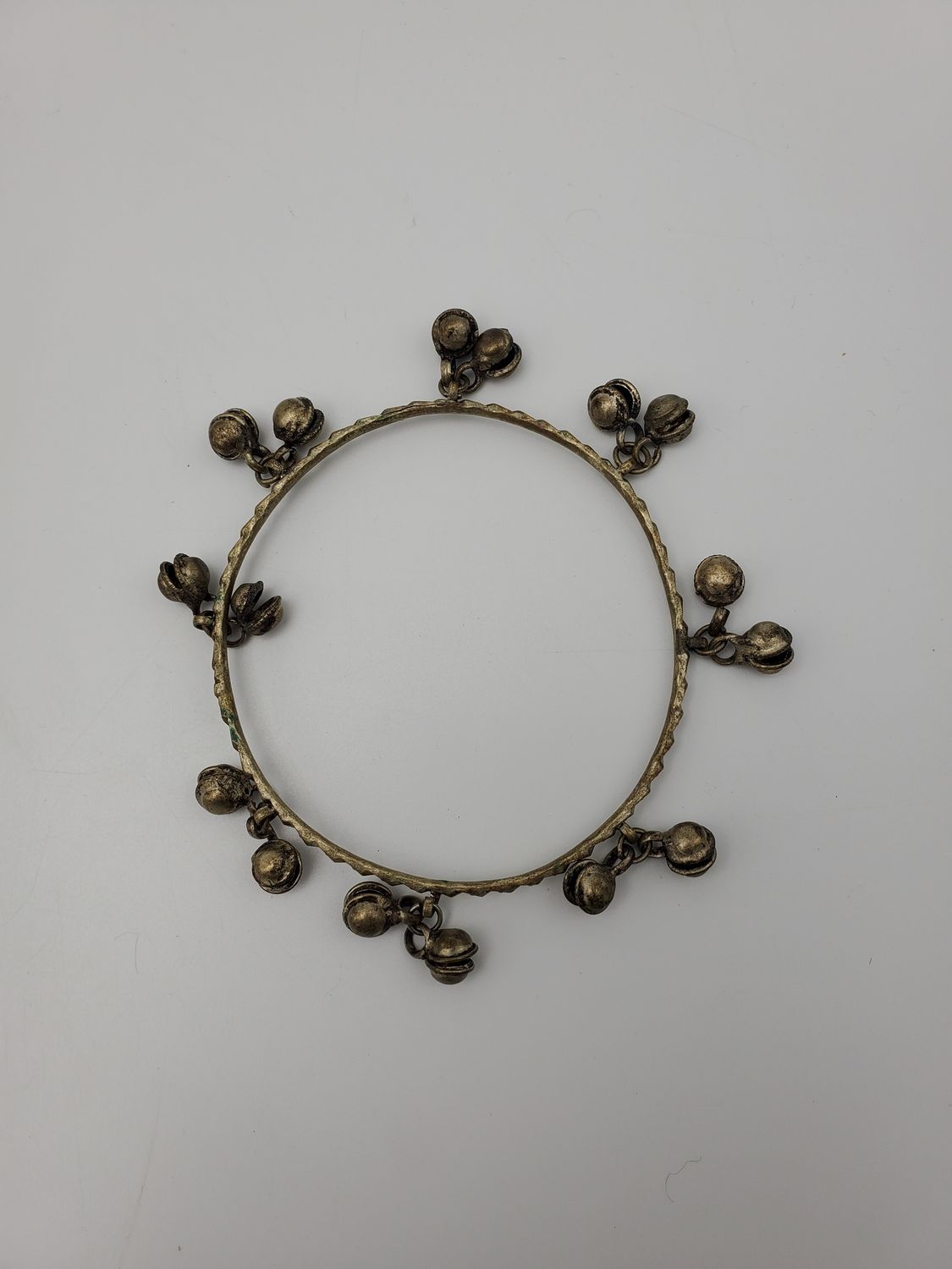 Dangling Bells Antique Bronze Bangle