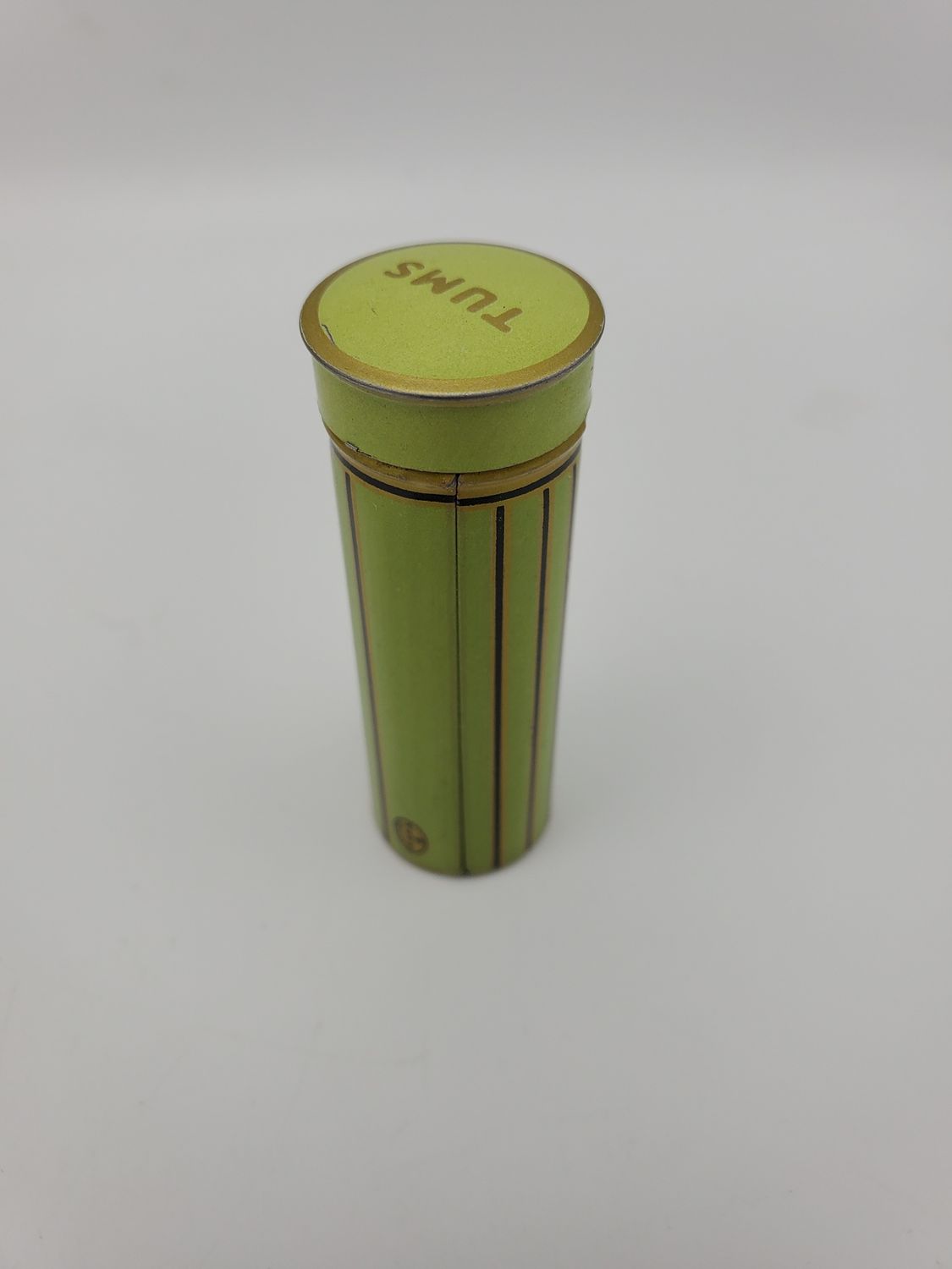 Vintage 1950s Green Tums Tin