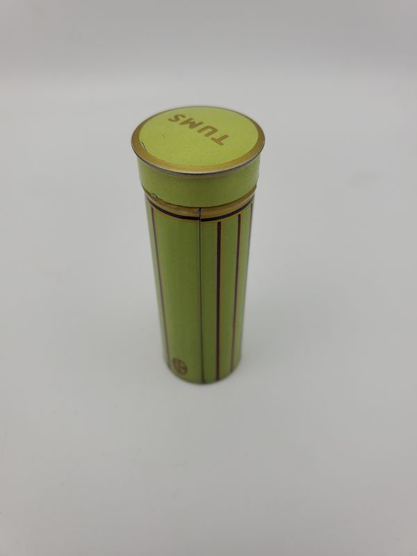 Vintage 1950s Green Tums Tin