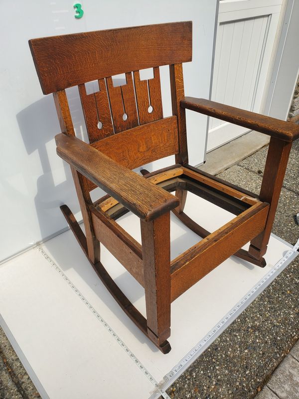 Antique Mission Oak Rocking Chair