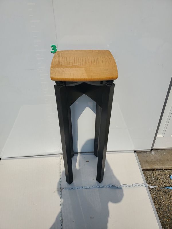 Modern Tall Black Legged Table